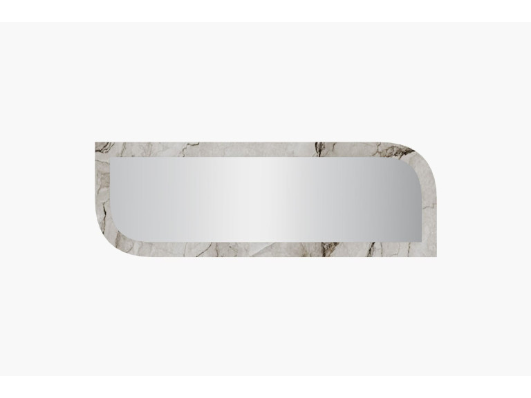 Miroir en bois "Arni" - 120 x 40 cm - Beige