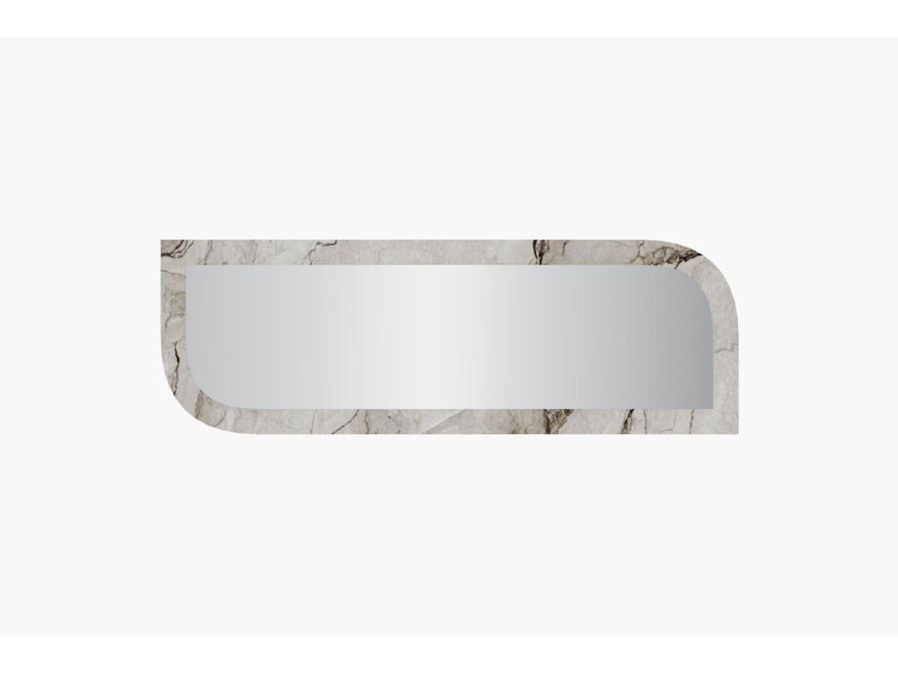 Miroir en bois "Arni" - 120 x 40 cm - Beige