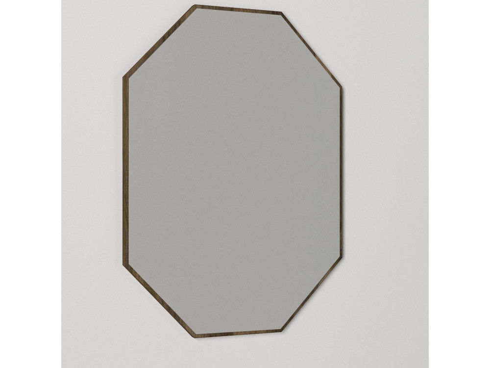 Miroir décoratif en bois "Lost" - 45 x 70 cm - Marron