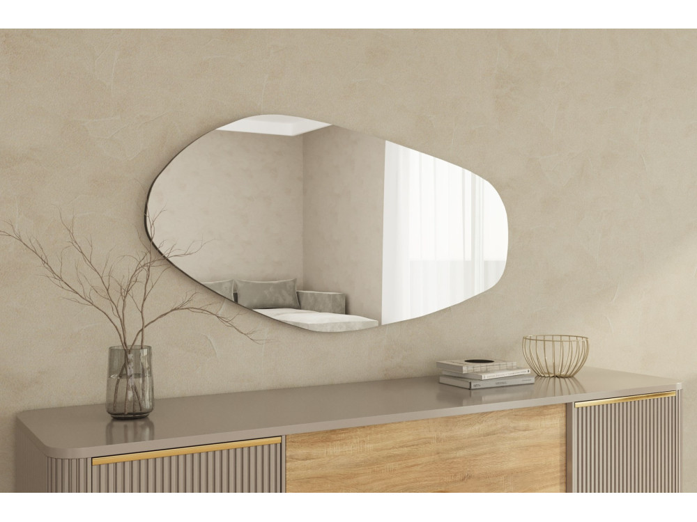 Miroir en bois "Bella " - 60 x 120 cm - Noir