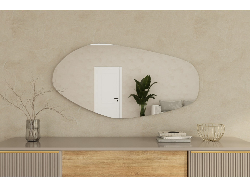 Miroir en bois "Bella " - 60 x 120 cm - Noir