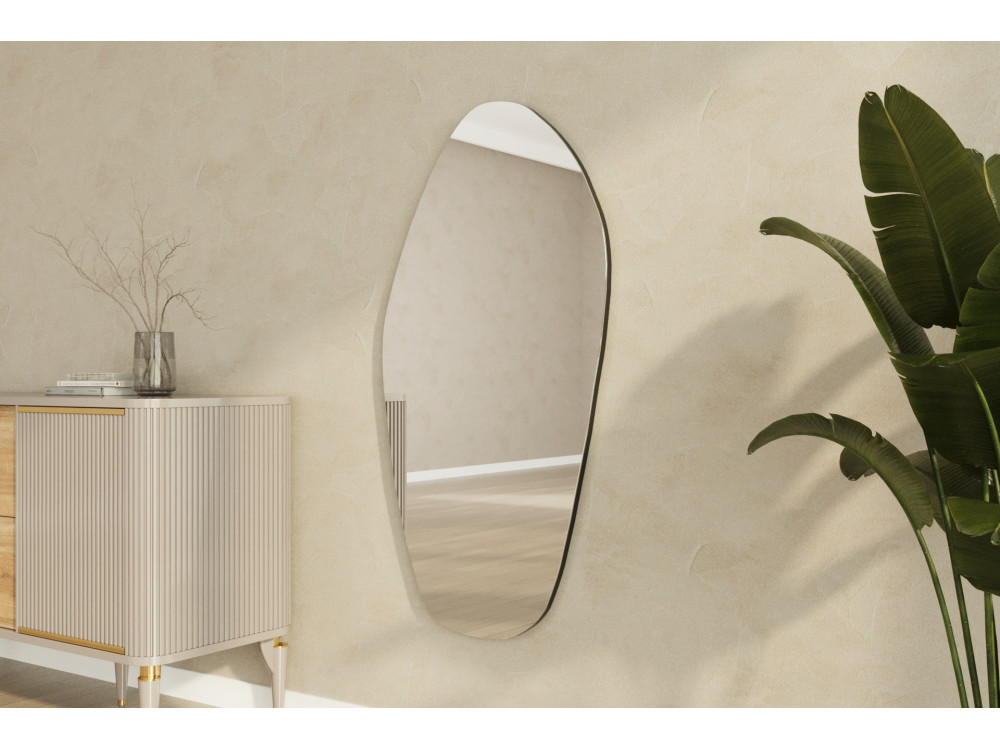 Miroir en bois "Bella " - 60 x 120 cm - Noir