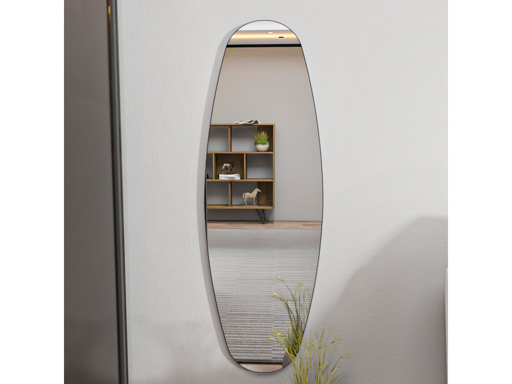 Miroir cheval en bois "Venti" - 40 x 120 cm - Transparent
