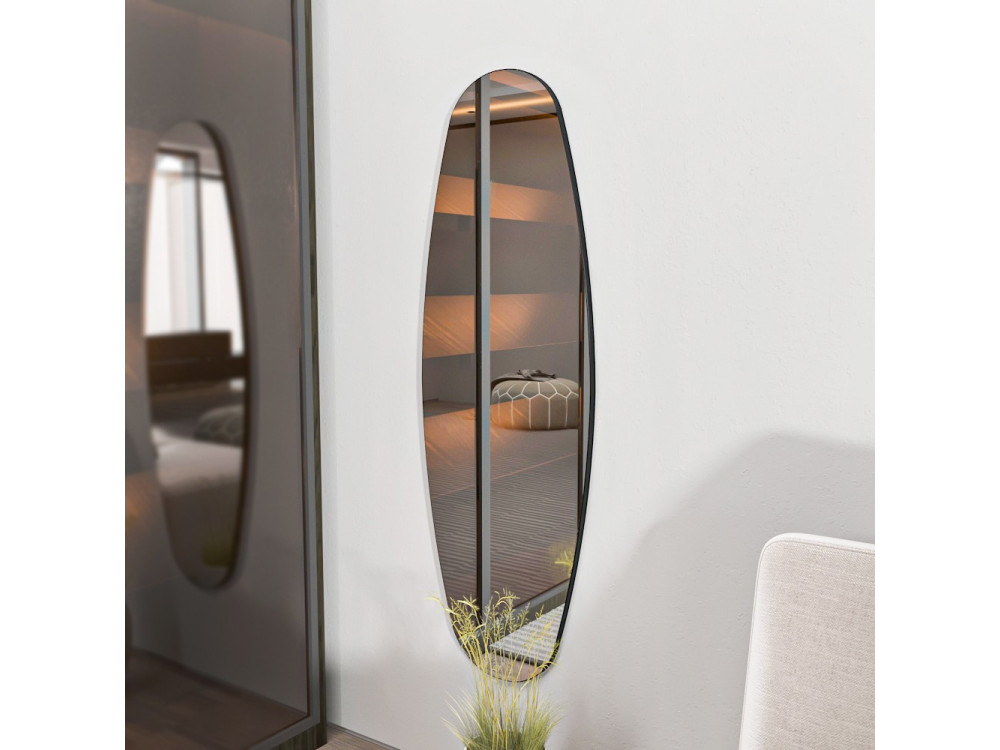 Miroir cheval en bois "Venti" - 40 x 120 cm - Transparent