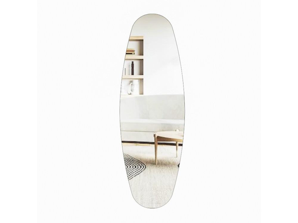 Miroir cheval en bois "Venti" - 40 x 120 cm - Transparent