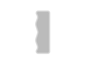 Miroir en bois "Asel" - 50 x 160 cm - Blanc