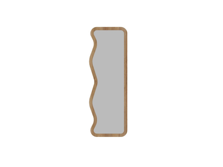 Miroir en bois "Asel" - 50 x 160 cm - Beige