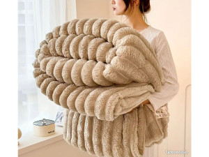 Plaid - 1.00 x 1.50 m - Taupe