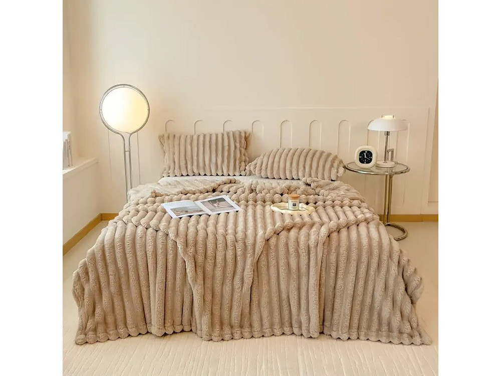 Plaid - 1.00 x 1.50 m - Taupe