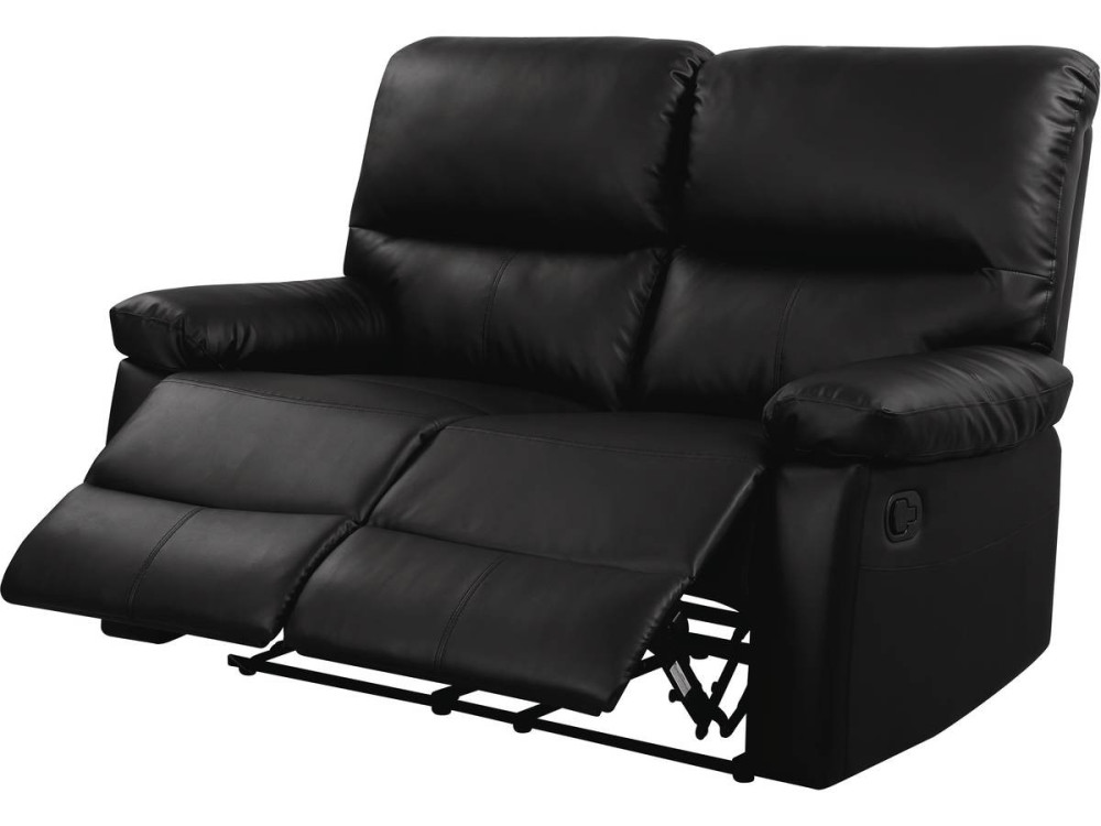 Canapé relax "Lincoln" - 147 x 89 x 103 cm - 2 places - Noir