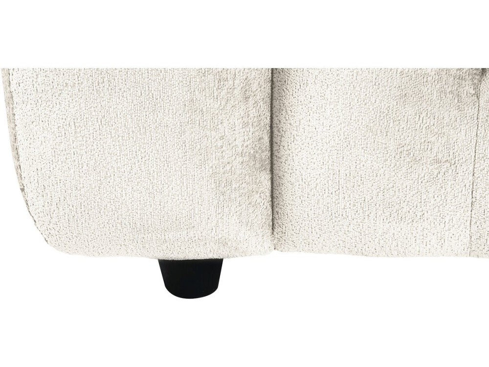 Canapé droit en tissu chenille "Vendome" - 3 places - Beige
