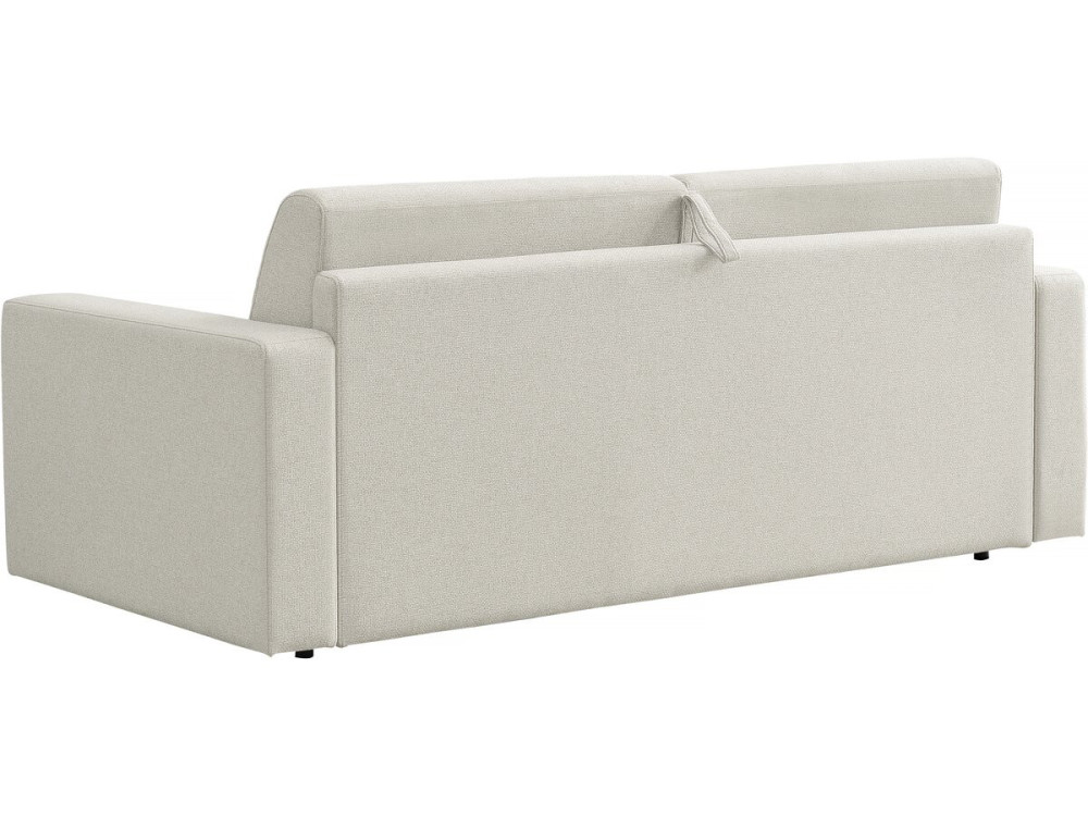Canapé convertible express en tissu "Diana" - Couchage 140 cm - 3 places - Beige