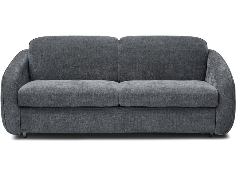 Canapé lit convertible express en tissu texturé "Laurie" - 202 x 107 x 85 cm