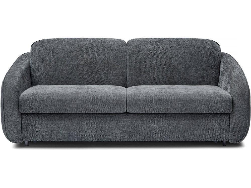 Canapé lit convertible express en tissu texturé "Laurie" - 202 x 107 x 85 cm