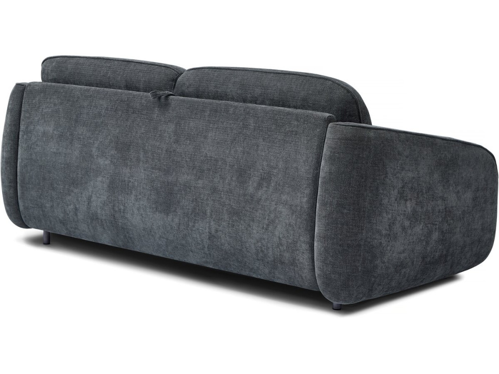 Canapé lit convertible express en tissu texturé "Laurie" - 202 x 107 x 85 cm