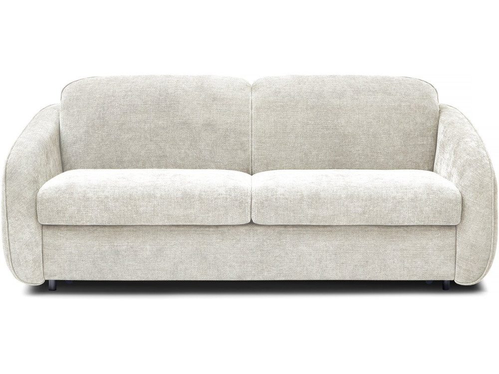 Canapé lit convertible express en tissu texturé "Laurie" - 202 x 107 x 85 cm