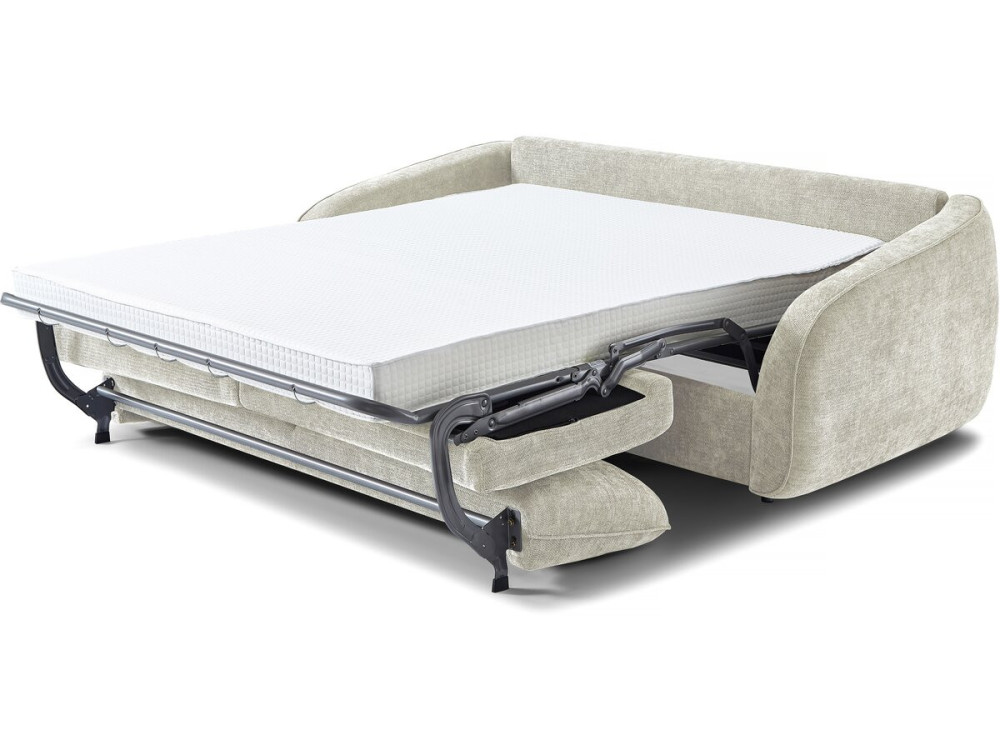 Canapé lit convertible express en tissu texturé "Laurie" - 202 x 107 x 85 cm