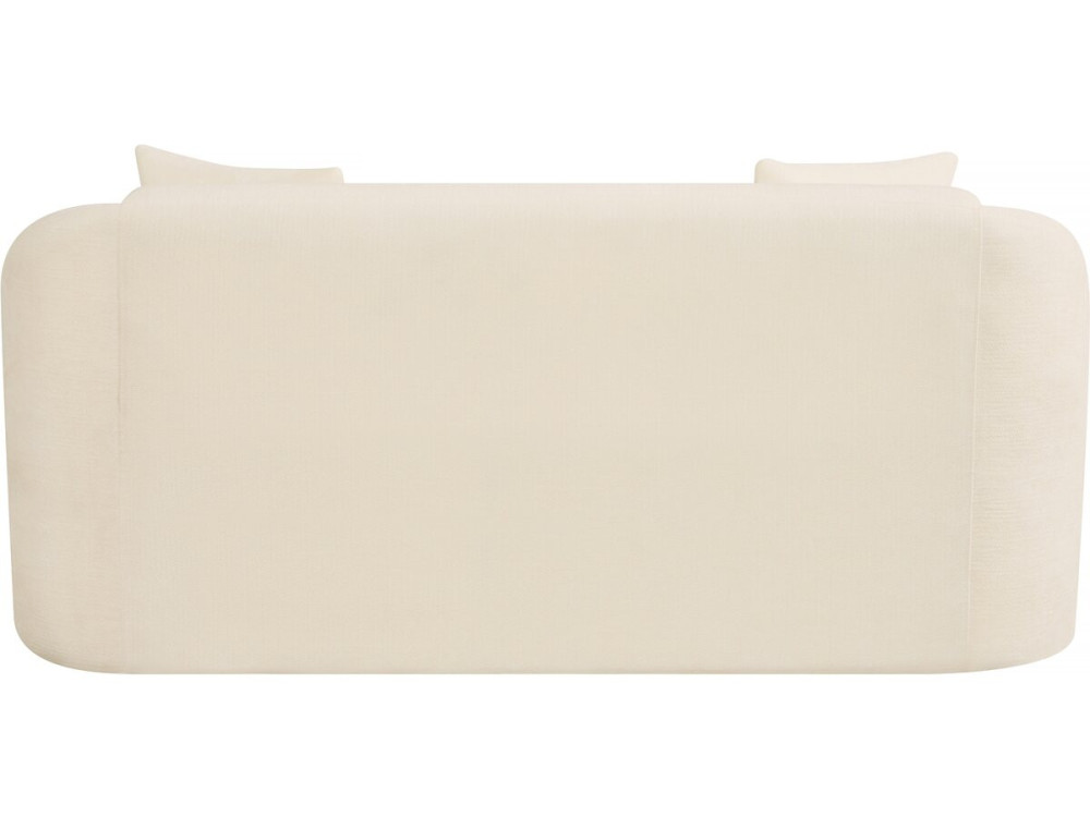 Canapé droit fixe en tissu "Ondine" - 2 places - Beige