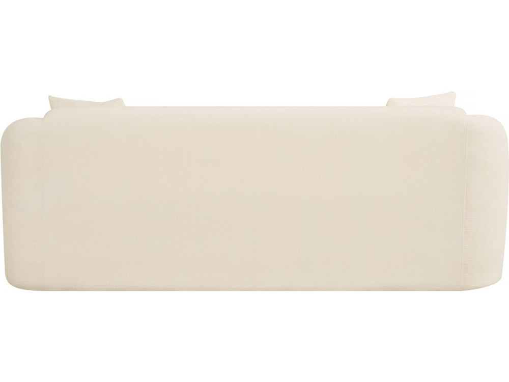 Canapé droit fixe en tissu "Ondine" - 3 places - Beige