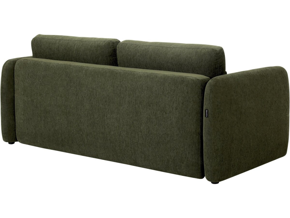 Canapé droit convertible en tissu "Concorde" 3 places - Vert