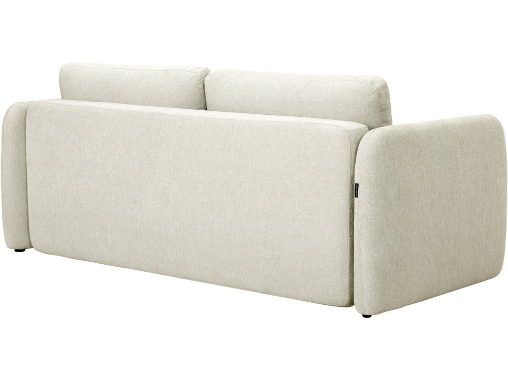Canapé droit convertible en tissu "Concorde" 3 places - Beige
