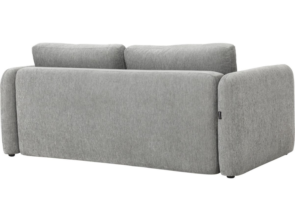 Canapé droit convertible en tissu "Concorde" 3 places - Gris