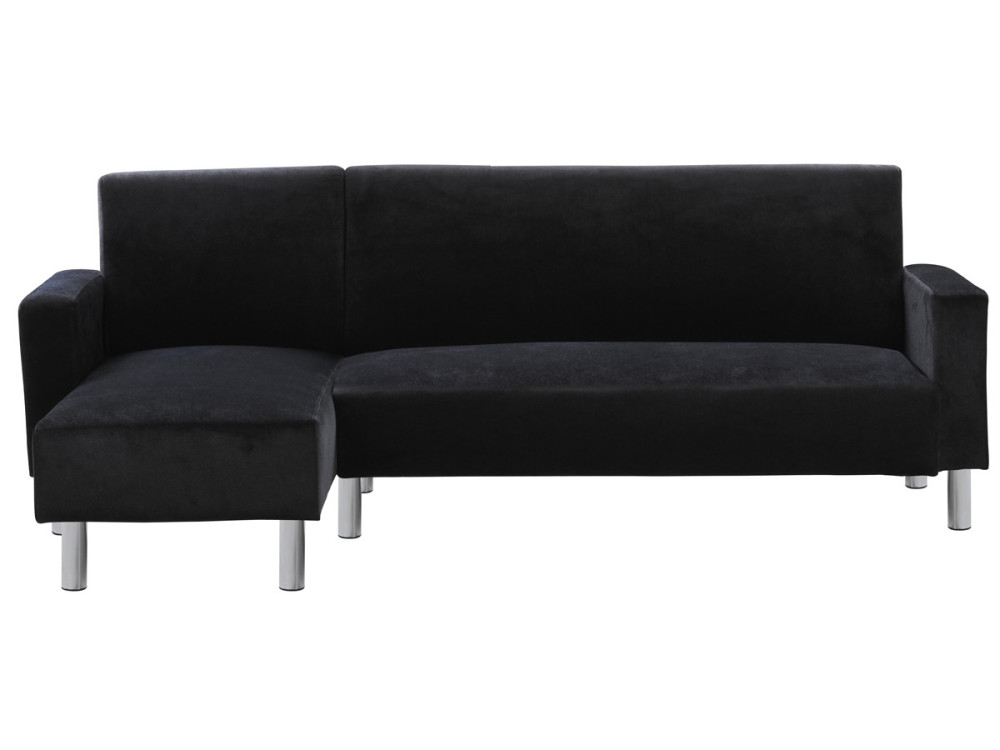 Canapé d'angle tissu réversible "Rio" - 4 places - Gris anthracite