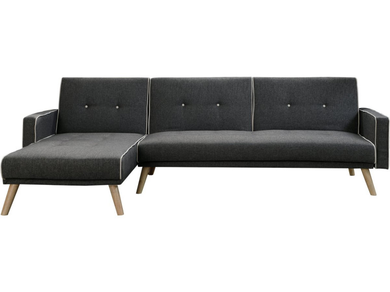 Canapé d'angle convertible et réversible "Jules" - 3 places - Gris