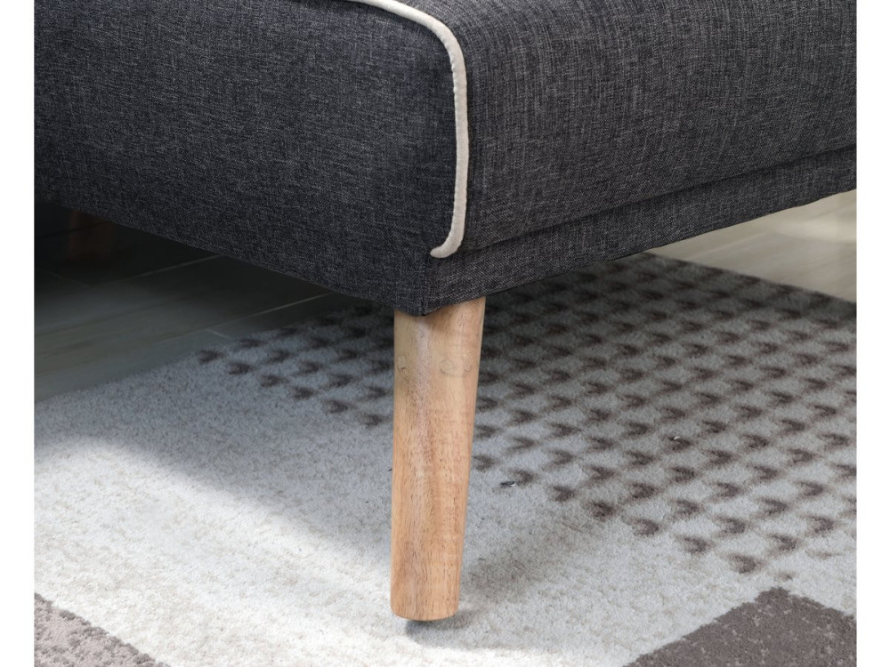 Canapé d'angle convertible et réversible "Jules" - 3 places - Gris