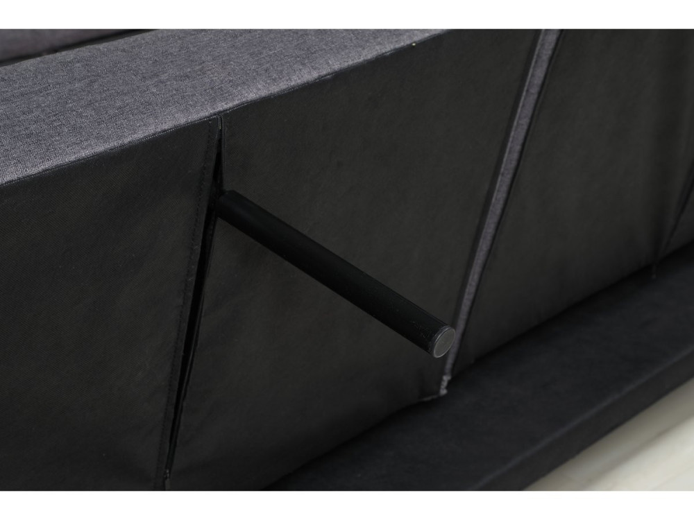 Canapé d'angle convertible et réversible "Jules" - 3 places - Gris