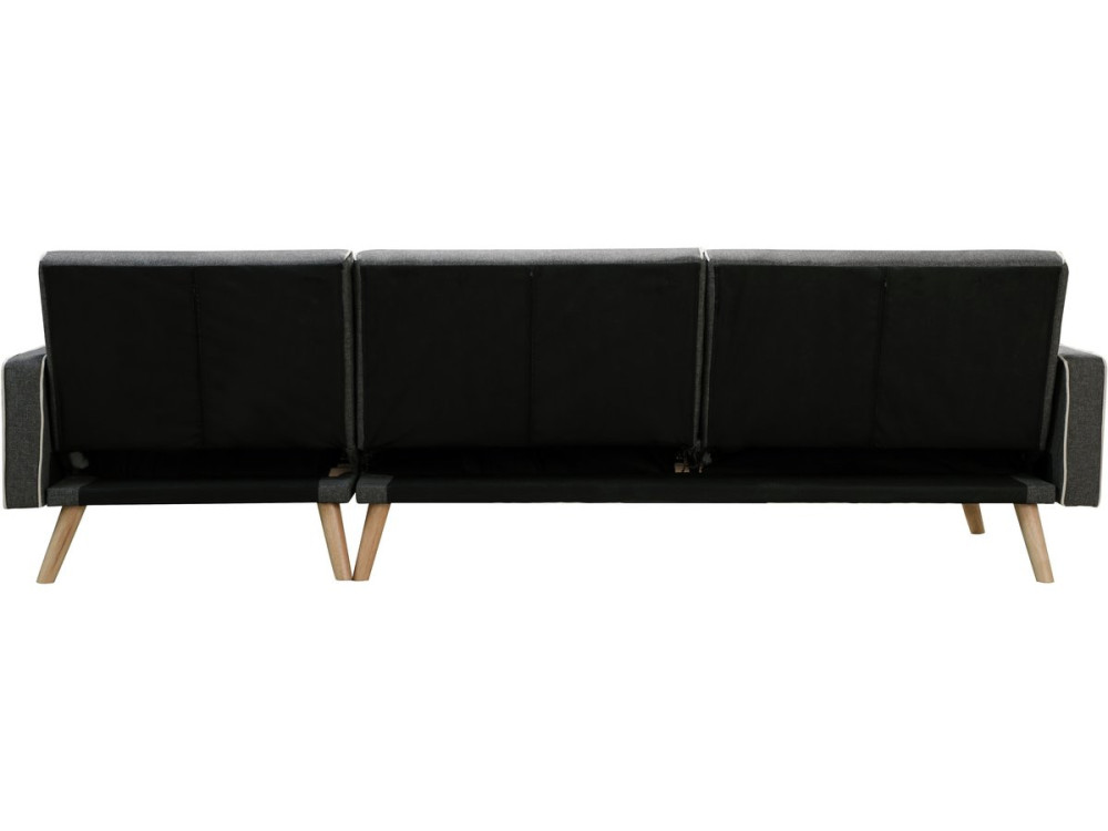 Canapé d'angle convertible et réversible "Jules" - 3 places - Gris