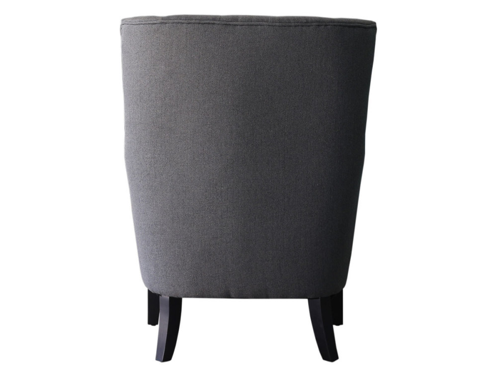 Fauteuil Scandinave Tissu "Duchesse" - 76 x 83 x 100,5 cm - Gris