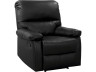 Fauteuil relax "Lincoln" - 90 x 89 x 103 cm - Noir