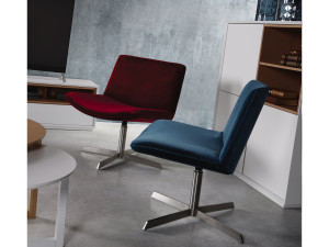 Fauteuil "Kiss" - Velours - Bleu