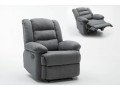 Fauteuil relax "Buckingham" - 85 x 93 x 100 cm - Gris clair - Gris clair