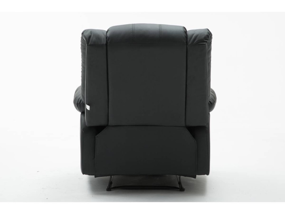 Fauteuil relax "Buckingham" - 85 x 93 x 100 cm - Noir