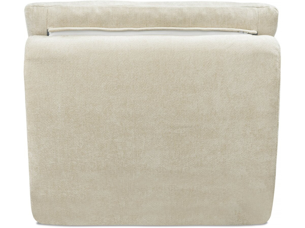 Chauffeuse en tissu texturé "Candela" - 81 x 96 x 75 cm - Beige