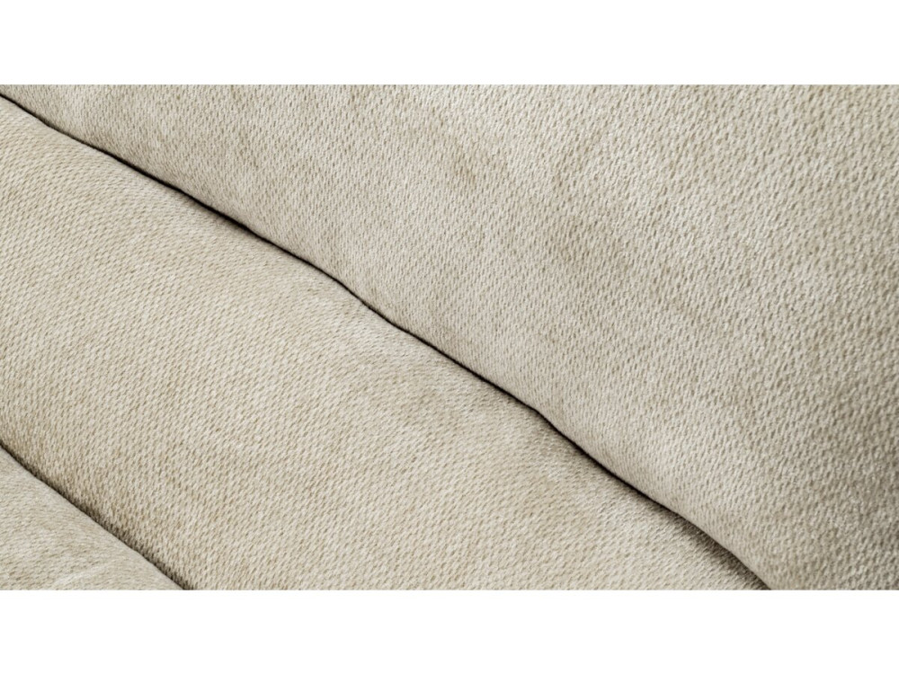 Chauffeuse en tissu texturé "Candela" - 81 x 96 x 75 cm - Beige