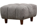 Ottoman pour canapé droit "Matignon" - 70 x 70 x 46 cm - Gris - Gris