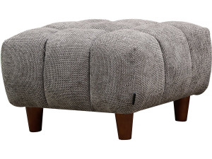Ottoman pour canapé droit "Matignon" - 70 x 70 x 46 cm - Gris