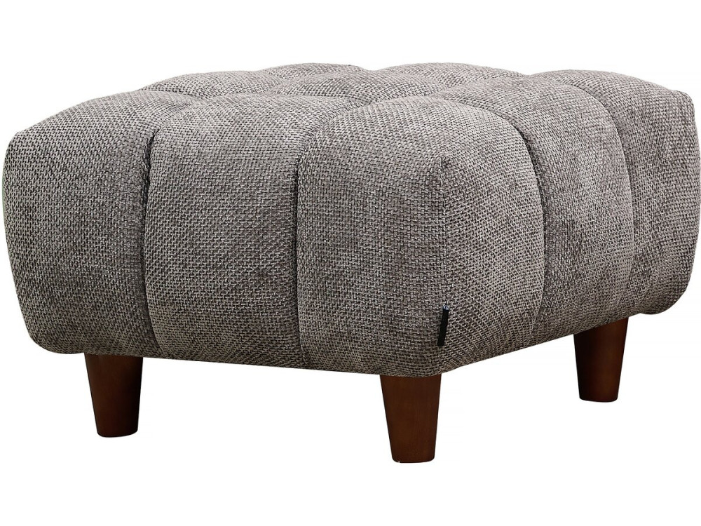 Ottoman pour canapé droit "Matignon" - 70 x 70 x 46 cm - Gris