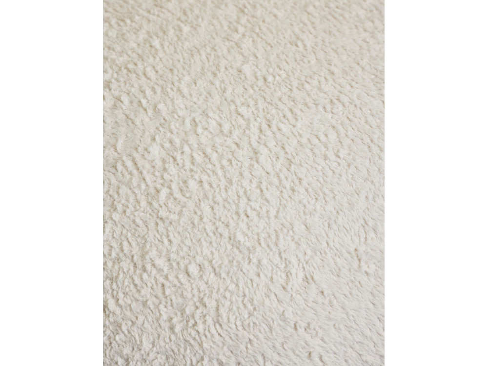 Pouf en tissu "Magnus" - 45 x 45 x 48 cm - Blanc