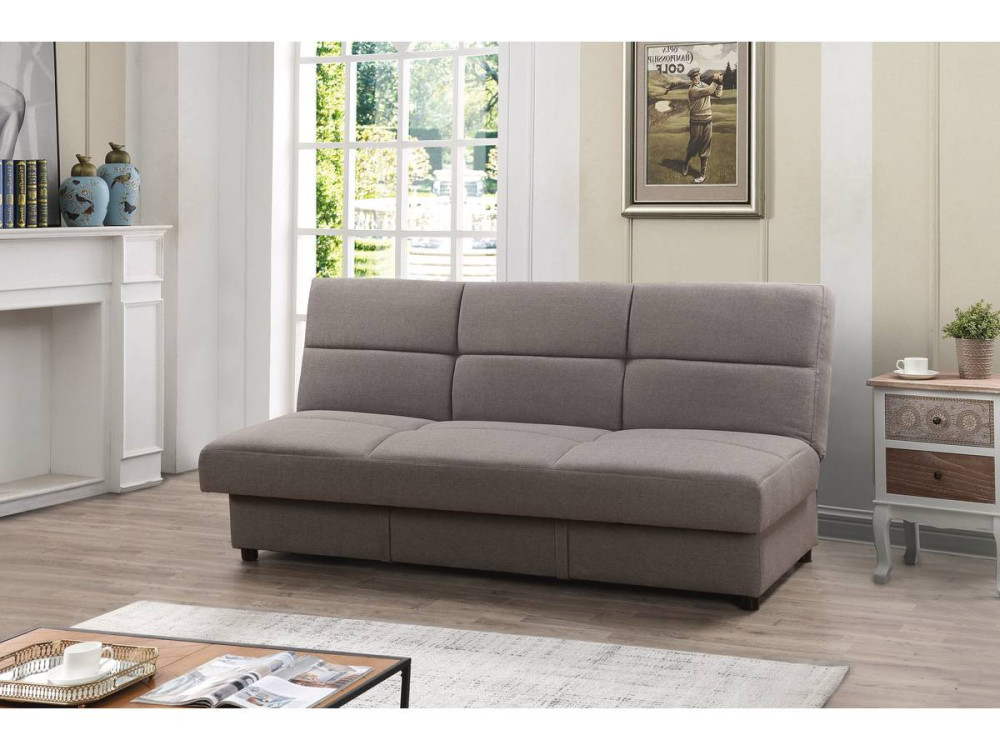 Canapé Clic-Clac "Enzo" - 186 x 80 x 87 cm - 3 places - Gris