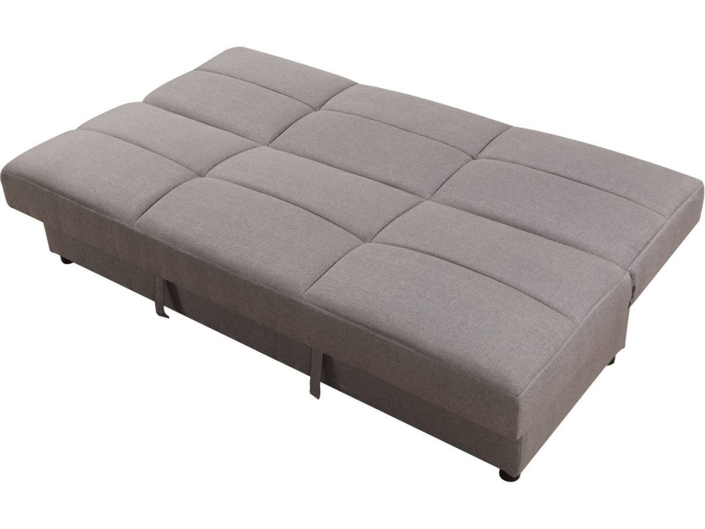 Canapé Clic-Clac "Enzo" - 186 x 80 x 87 cm - 3 places - Gris