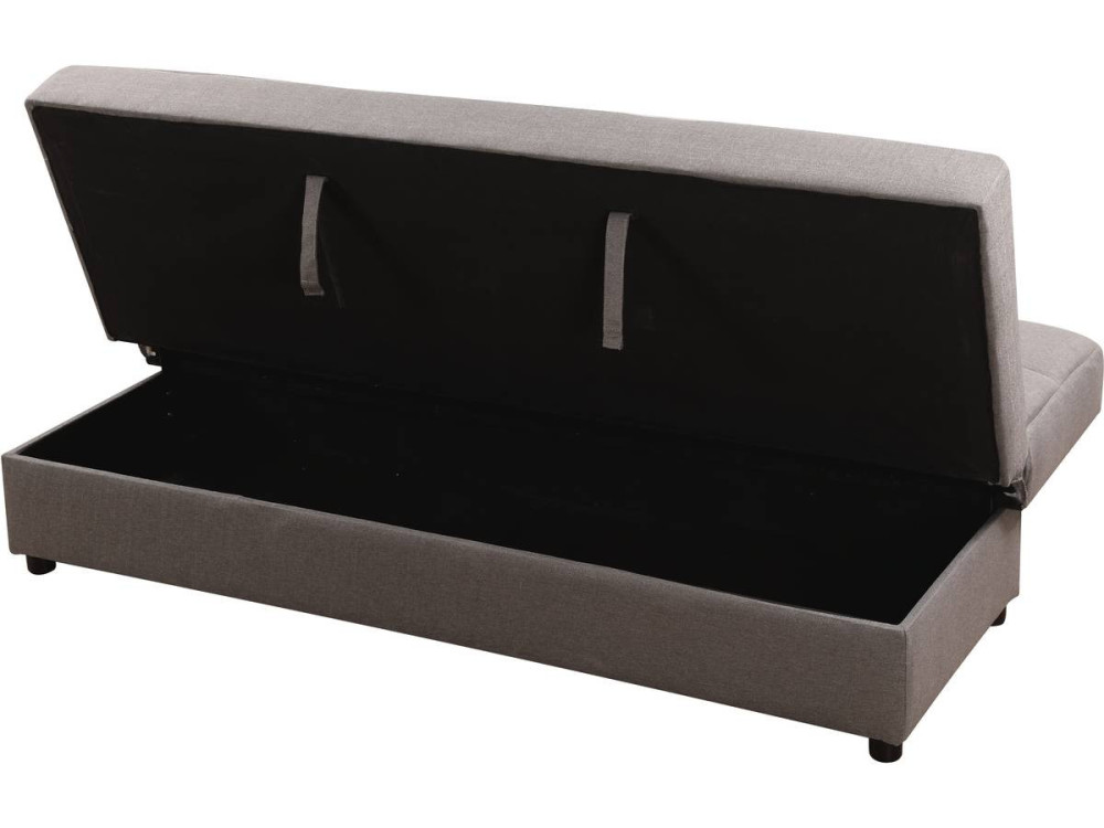 Canapé Clic-Clac "Enzo" - 186 x 80 x 87 cm - 3 places - Gris