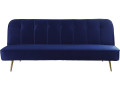 Canapé Clic Clac velours "James" - 180 x  83 x 75 cm - 3 places - Vert foncé. - Bleu foncé