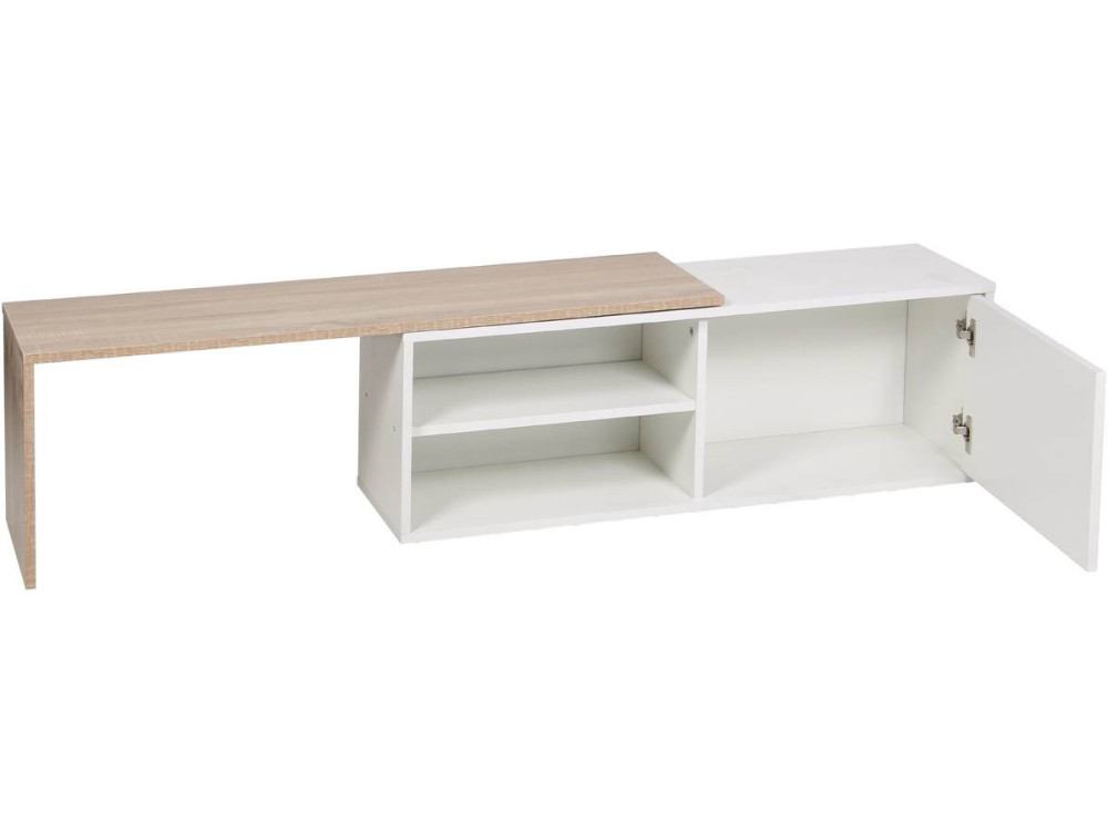 Table basse "Melinda" - Blanc/Chêne