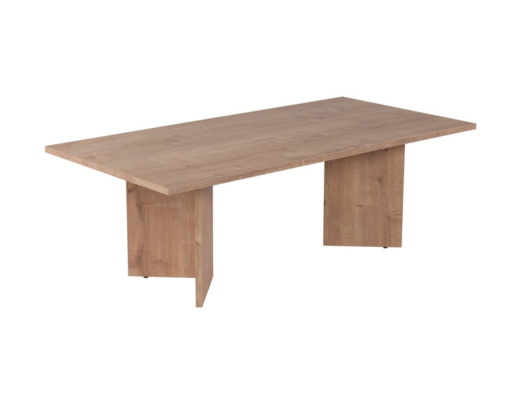 Table basse en bois "Sabin" - 60 x 119 x 40 cm - Chêne Saphir
