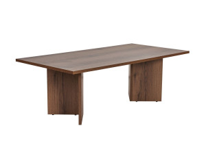 Table basse en bois "Sabin" - 60 x 119 x 40 cm - Noyer