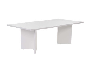 Table basse en bois "Sabin" 119 x 60 x 40 cm - Blanc